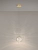Lampa wisząca LED okrągła szklana designerska kula 14,6cm nowoczesna ALBORA LE45741 Luces Exclusivas